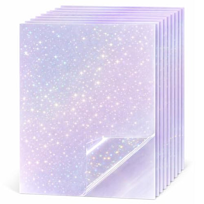 36 Sheets Stars Holographic Sticker Paper Self (36 Count)