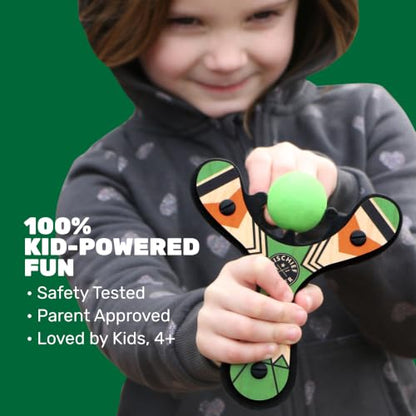 Mischief Maker® Wooden Slingshot for Kids with Soft Foam Balls (4 Count)