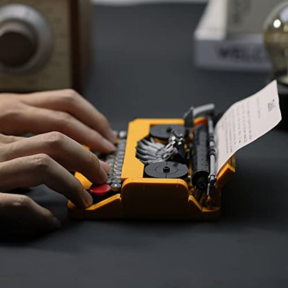 Typewriter Building Set for Adults (26 Count)
