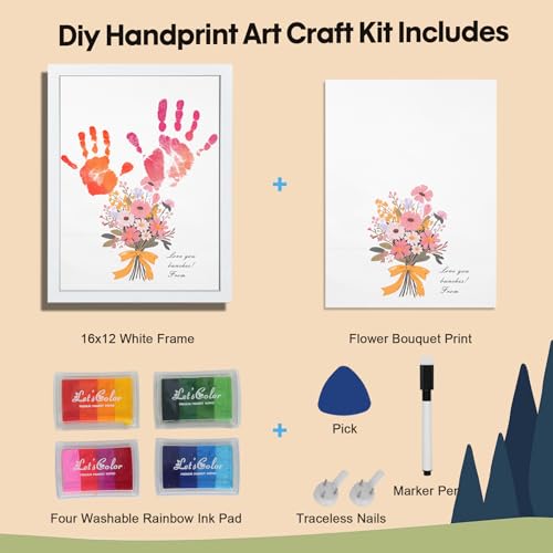 Flower Bouquet Handprint Kit