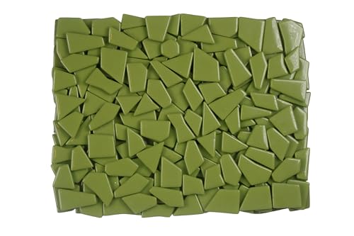 Irregular Glass Mosaic Tiles Bulk 500g Glossy and Iridescent Mosaic Glass Tiles for DIY Projects and Arts and Crafts Solid Colors and Mixes (263 Count)
