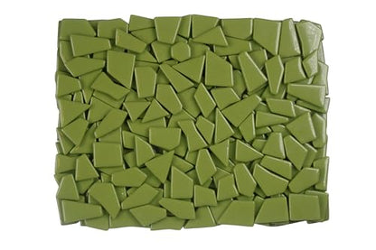Irregular Glass Mosaic Tiles Bulk 500g Glossy and Iridescent Mosaic Glass Tiles for DIY Projects and Arts and Crafts Solid Colors and Mixes (263 Count)