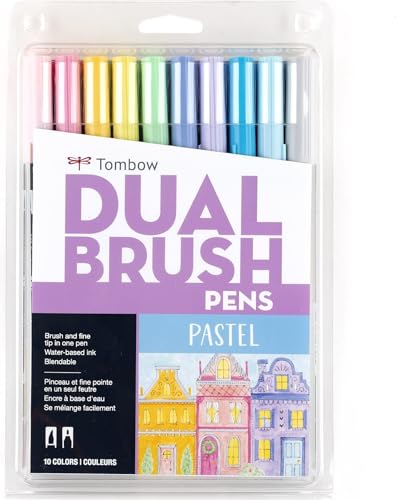 56187 Dual Brush Pen Art Markers (10 Count)