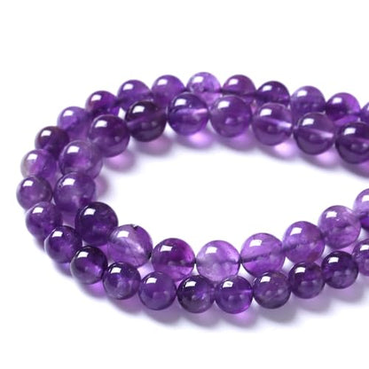 32pcs 12mm AAA Natural Amethyst Beads Crystal Energy Healing Power Stone Beadsfor Jewelry Making DIY Bracelet Necklace Accessories 15"