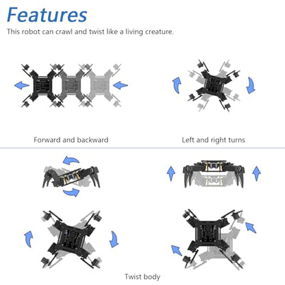 Quadruped Robot Kit with Remote