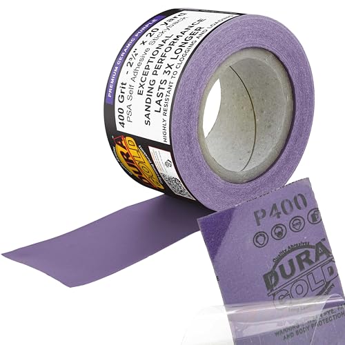 Premium 400 Grit PSA Purple Film Ceramic Longboard Sandpaper (60 Foot)
