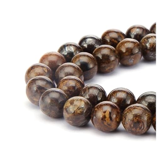 180pcs Adabele Natural Brown Bronzite Gemstone 4mm (180 Count)