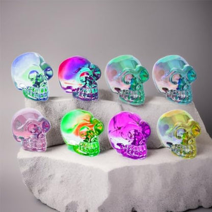 8Pcs Skull Resin Molds Silicone Epoxy Crafts Resin Keychain Molds
