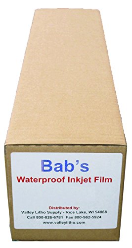 Premium Waterproof Inkjet Film For Positives 36" x 100' Roll (100 feet Roll)