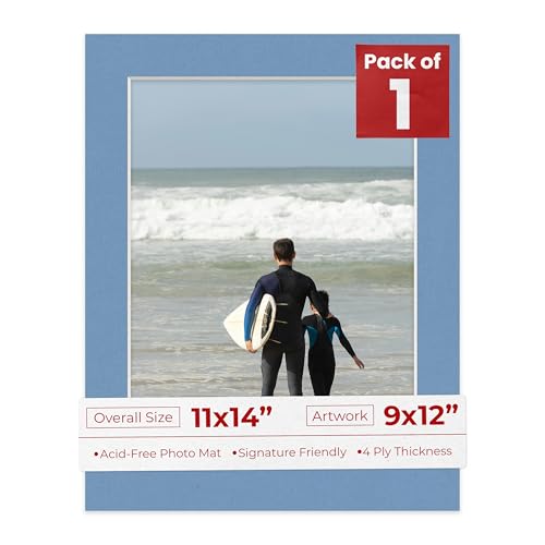 11x14 Mat Bevel Cut for 9x12 Photos