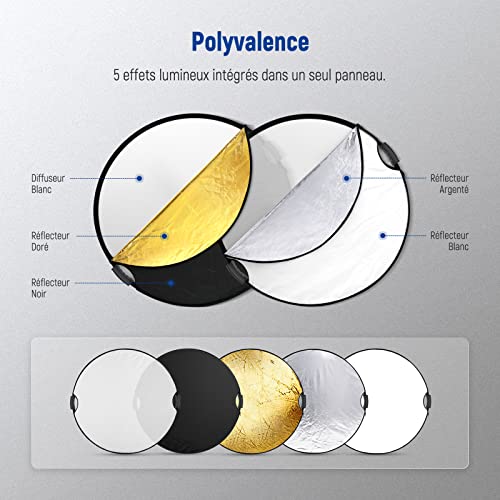 80cm Light Reflector with Handle & 3