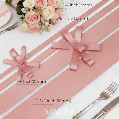 Rose Gold Satin Ribbon 3 (150 Foot)
