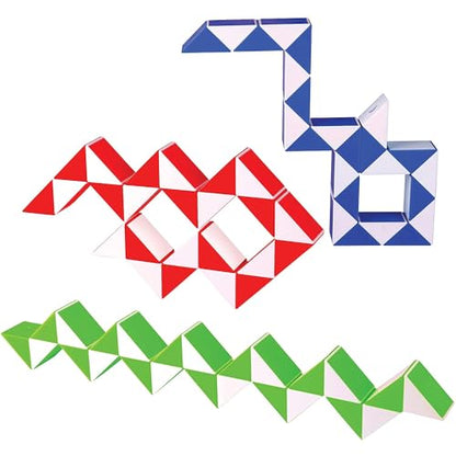 Sensory Fidget Snake Cube Twist Puzzles (3 Count)