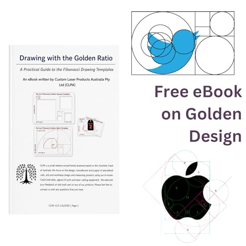 Fibonacci 6" Hexagon Drawing Template