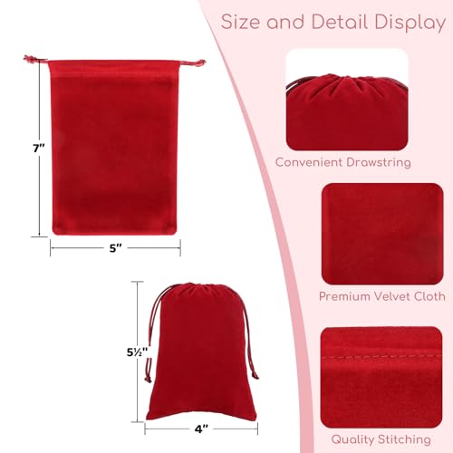 50Pcs Small Drawstring Gift Bags (17.8134 Ounce)