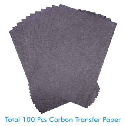 100 Sheets Black Carbon Transfer Tracing Paper for Wood (100 Count)