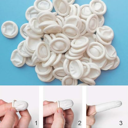 Finger Cot Medium Finger Protectors Latex Anti (7.0548 Ounce)