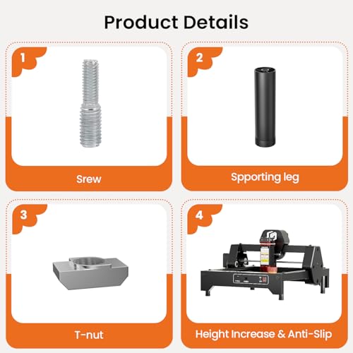 8Pcs Laser Engraver Raiser
