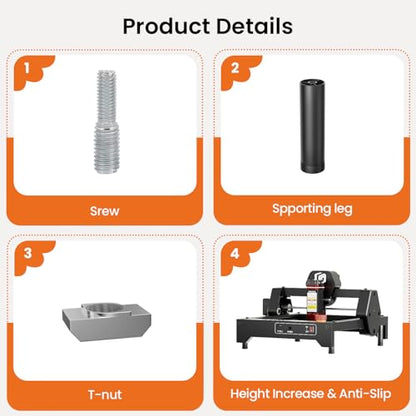 8Pcs Laser Engraver Raiser