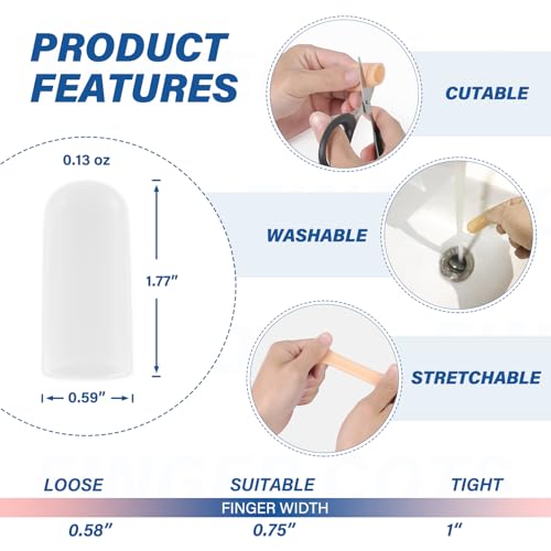 Gel Finger Cots Protectors (24 Count)