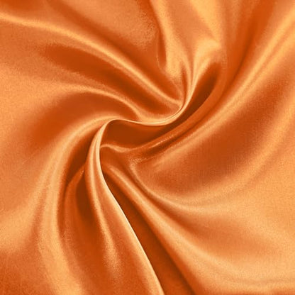 Orange Satin Fabric