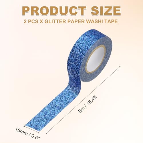 2 Roll Glitter Paper Washi Tape (2 Count)