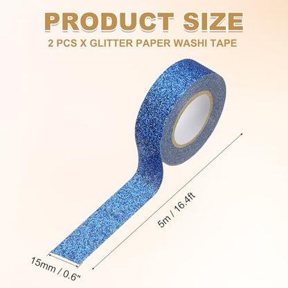 2 Roll Glitter Paper Washi Tape (2 Count)