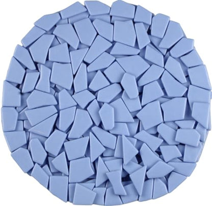 Irregular Glass Mosaic Tiles Bulk 500g Glossy and Iridescent Mosaic Glass Tiles for DIY Projects and Arts and Crafts Solid Colors and Mixes (263 Count)