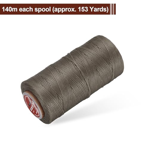 Flat Leather Sewing Waxed Thread