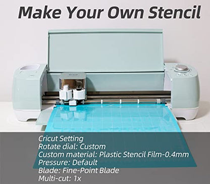 20PCS 4 Mil Blank Mylar Stencil Sheets (20 Count)