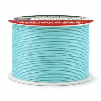 1mm Mint Waxed Cord