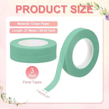 3 Rolls Floral Tapes