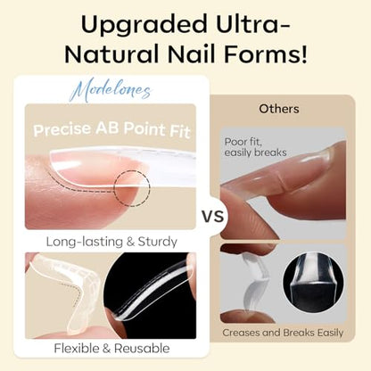 Poly Nail Gel Kit 30 Colors with 8 W Nail Lamp Poly Extension Gel