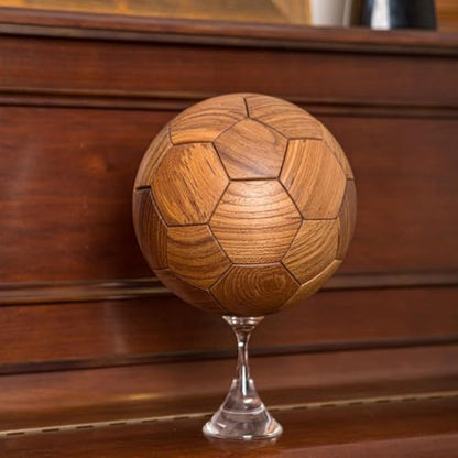 3D Wooden Soccer Ball Puzzle Educational Toy Gift for Kids (32 Count)
