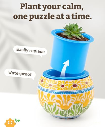 3D Puzzle Planter 80 Pieces (80 Count)