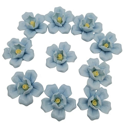 10PCS 3D Flower Ceramics Mosaic Tiles (8 Ounce)