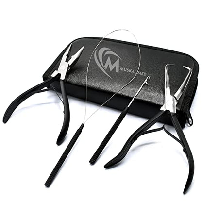 Professional Hair Extension & Beading Tool Kit Remove Plier Set for beads