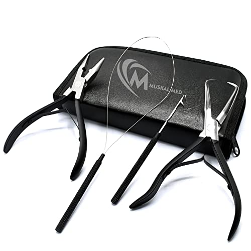 Professional Hair Extension & Beading Tool Kit Remove Plier Set for beads