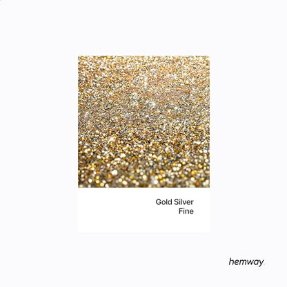 Resin Glitter Gold Silver 100g Fine Polyurethane & Epoxy Glitter (3.5 Ounce)