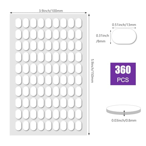 360 Pcs Double Sided Sticky Dot (360 Count)