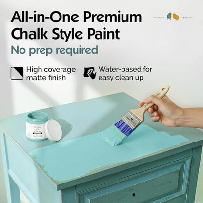Rain Drop 4 Fl Oz Chalk Paint for Furniture All in One