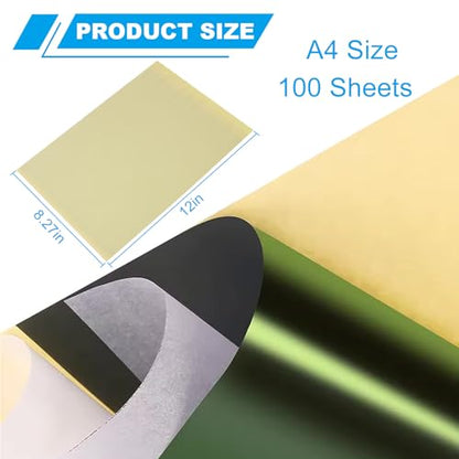 Tattoo Transfer Paper 100 Sheets Thermal Stencil Paper for Tattooing (100 Count)
