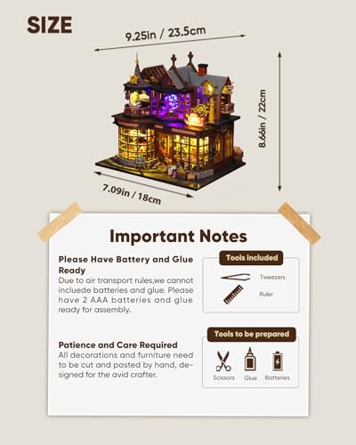 DIY Miniature House Kit Dollhouse Kit for Adults to Build Mini Magic House