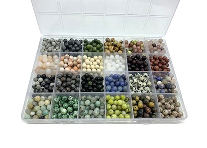 960Pcs 6mm Natural Gemstone Beads