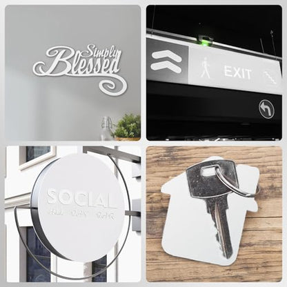 Laser Engraving Blank White ABS Double Color Plastic Sheet