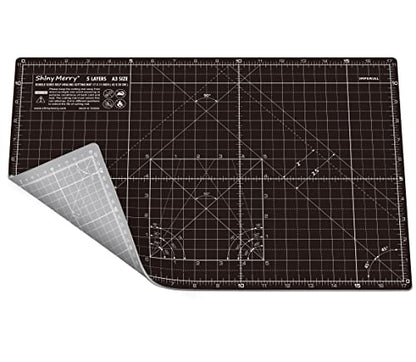Self Healing Cutting Mat A3 12"x 18" Double Sided Black Mat