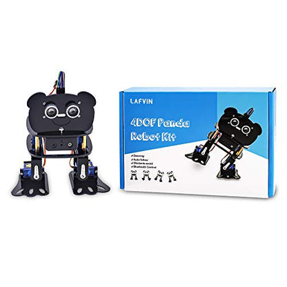 DIY 4 DOF Panda Robot Kit Programmable Dancing Robot Kit Support Android APP Control Compatible with Arduino IDE