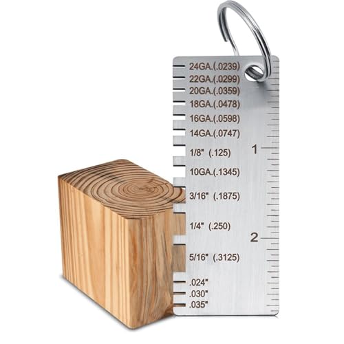 Wire Metal Sheet Thickness Gauge Stainless Steel Welding Gage Plated Size Inspection Tool Wire Metal Sizes Thickness Gauge