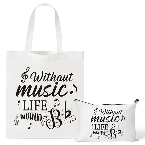 Black Music Canvas Bag