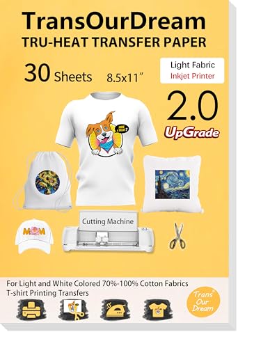 Upgraded Iron on Heat Transfer Paper for T Shirts (24.27 Ounce)
